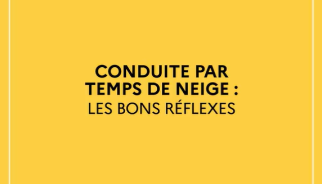 Conduite par temps hivernal, les bons réflexes